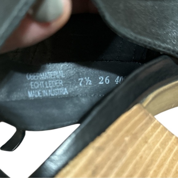 EUC - Paul Green Cayenne Peep Toe Booties - black - UK 7.5/US10 - Picture 7 of 8